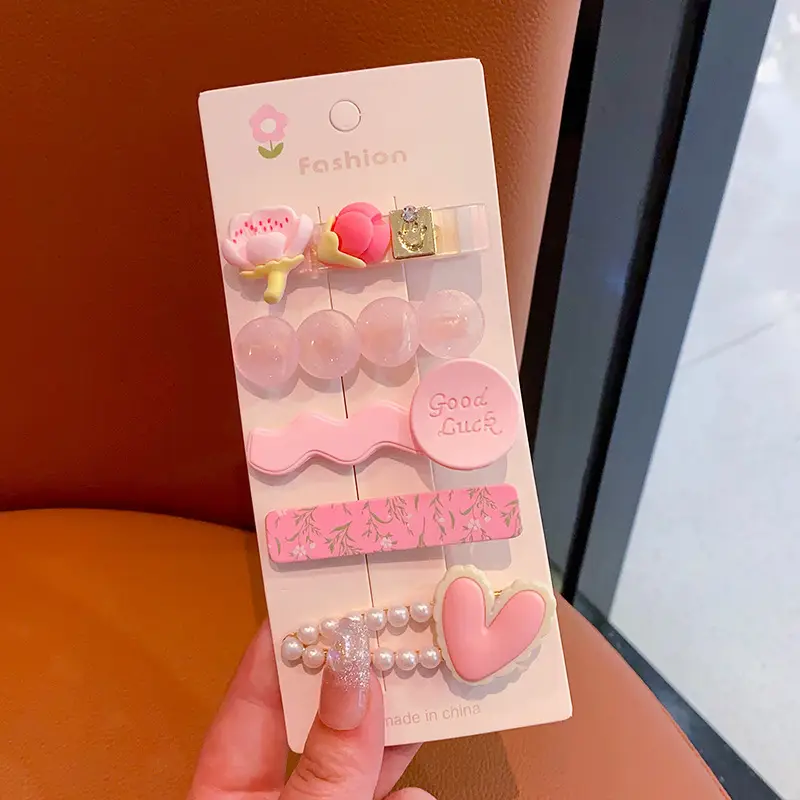 New Cute Cartoon Hairpin Girl Hair Accessories Set