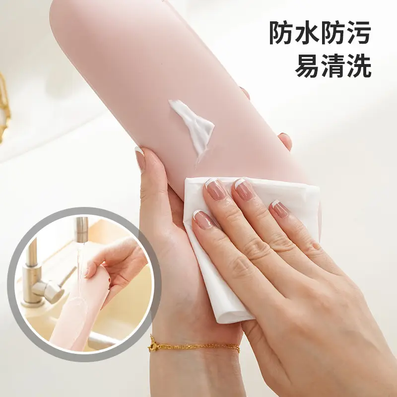 Silicone Makeup Brush Storage Bag Dustproof Travel Portable