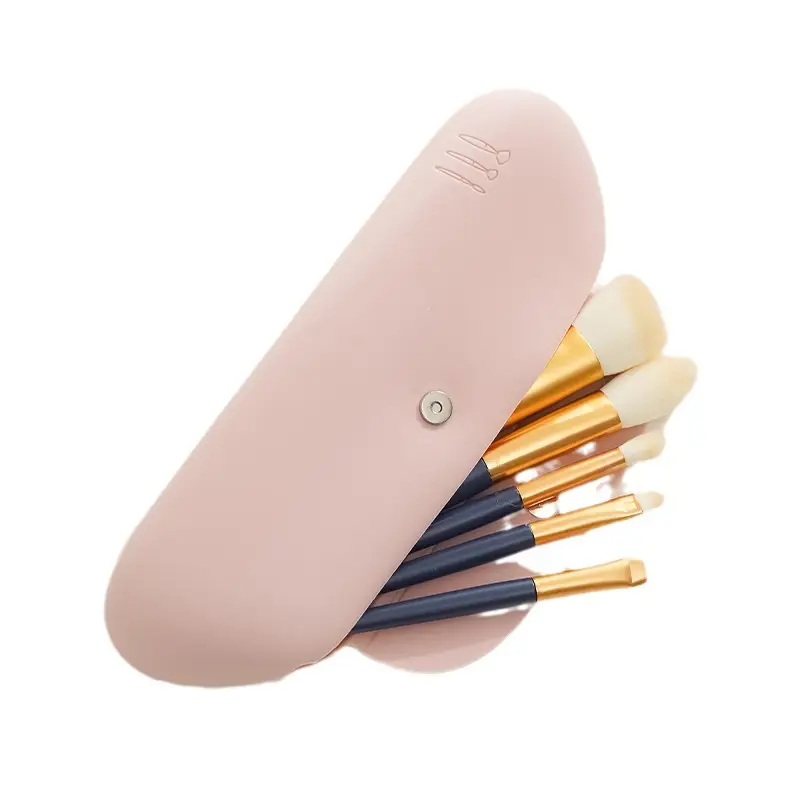 Silicone Makeup Brush Storage Bag Dustproof Travel Portable