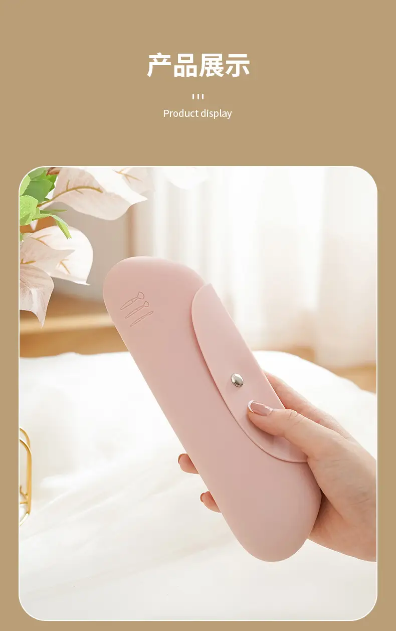 Silicone Makeup Brush Storage Bag Dustproof Travel Portable — feature 17