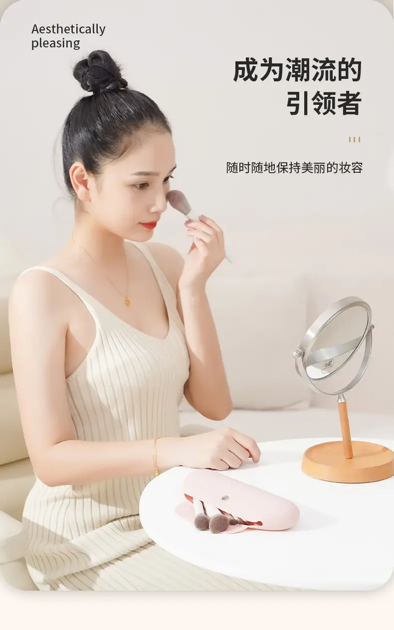 Silicone Makeup Brush Storage Bag Dustproof Travel Portable — feature 5