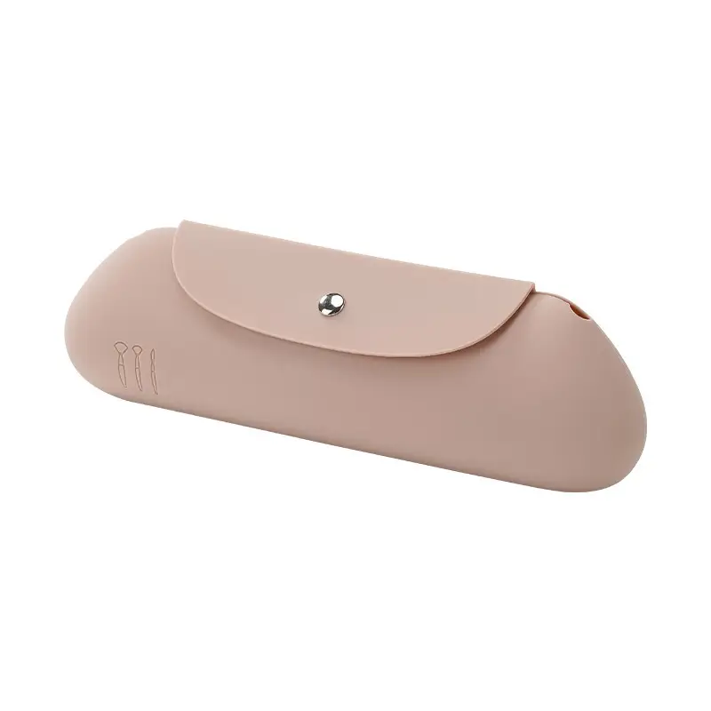 Silicone Makeup Brush Storage Bag Dustproof Travel Portable