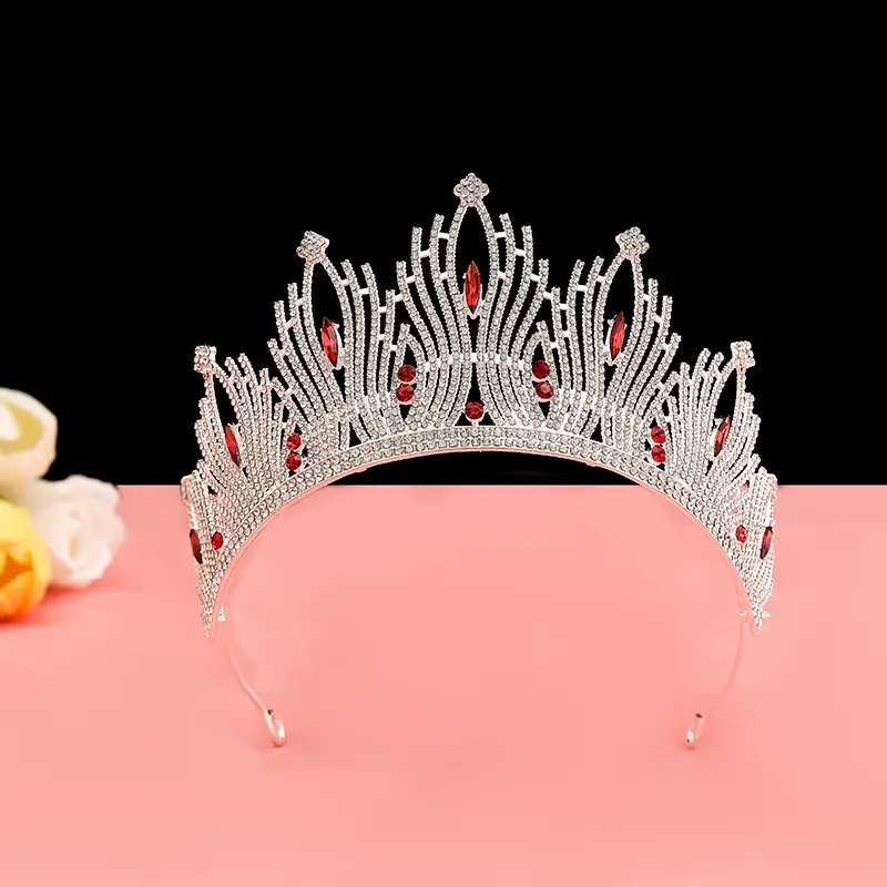 European & American Bridal Crown Headdress Miss World Princess Rhinestone Wholesale - Image 6