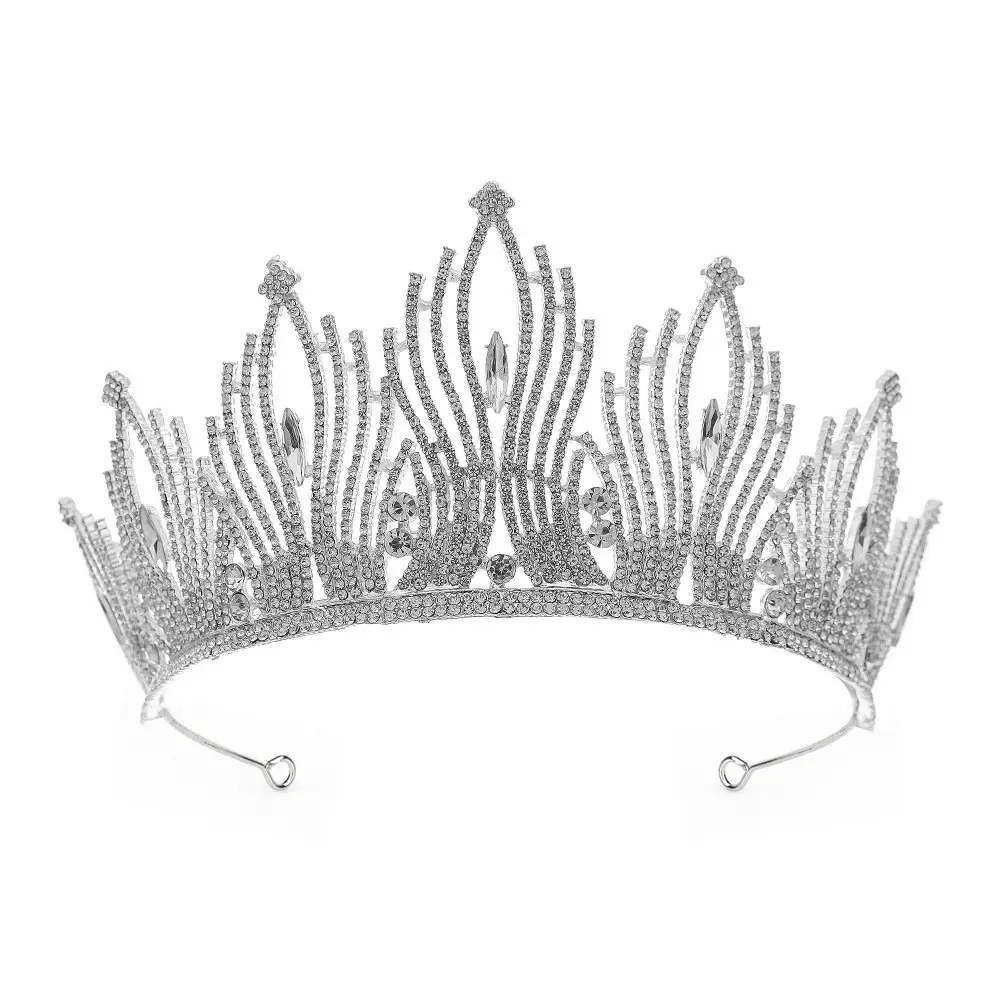 European & American Bridal Crown Headdress Miss World Princess Rhinestone Wholesale - Image 7