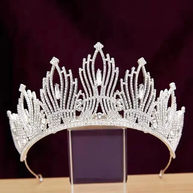 European & American Bridal Crown Headdress Miss World Princess Rhinestone Wholesale — feature 2