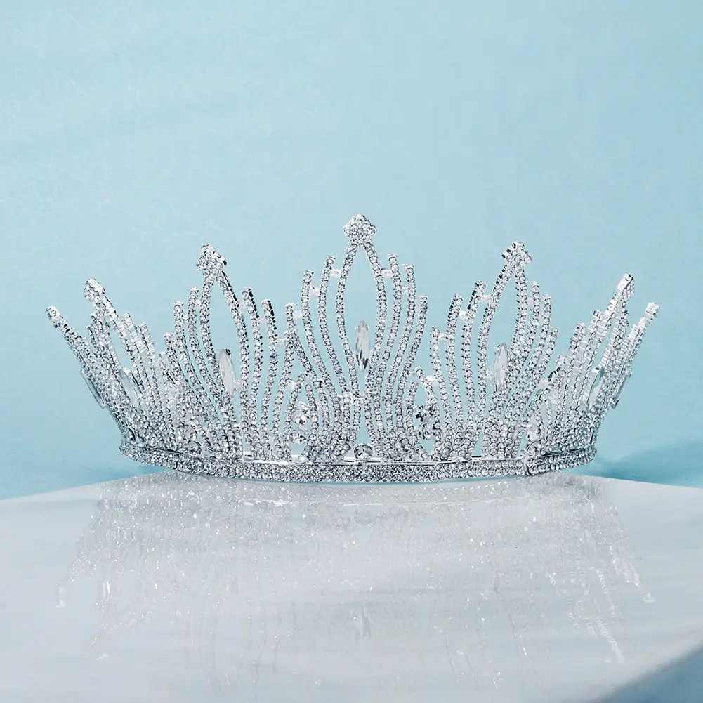 European & American Bridal Crown Headdress Miss World Princess Rhinestone Wholesale — feature 5