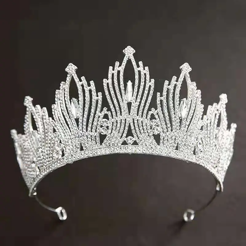 European & American Bridal Crown Headdress Miss World Princess Rhinestone Wholesale — feature 6