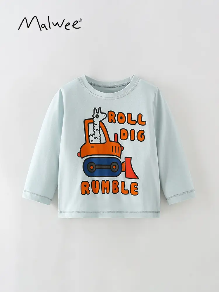 Malwee Boys Roll Dig Rumble T-Shirt Orange Blue