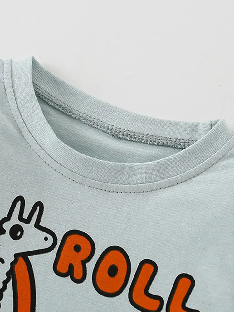 Malwee Boys Roll Dig Rumble T-Shirt Orange Blue