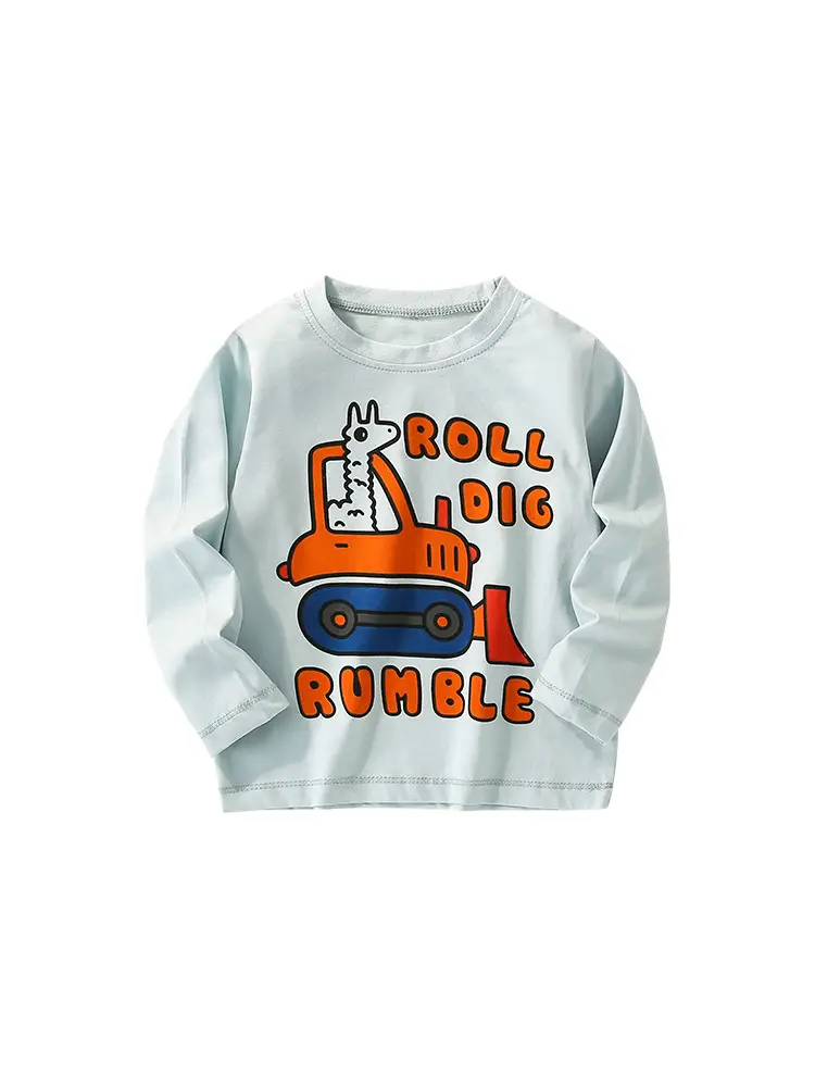 Malwee Boys Roll Dig Rumble T-Shirt Orange Blue