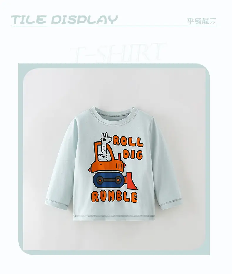 Malwee Boys Roll Dig Rumble T-Shirt Orange Blue — feature 11