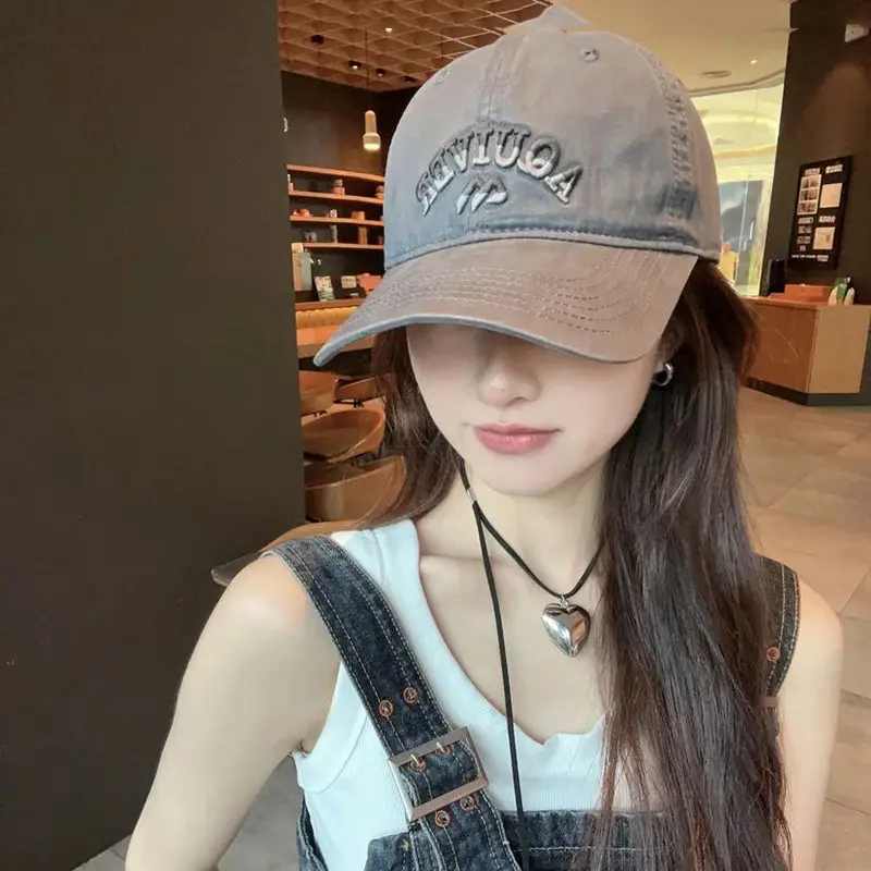 2023 Korean Style Blue Peaked Cap Sun Proof Breathable — feature 1