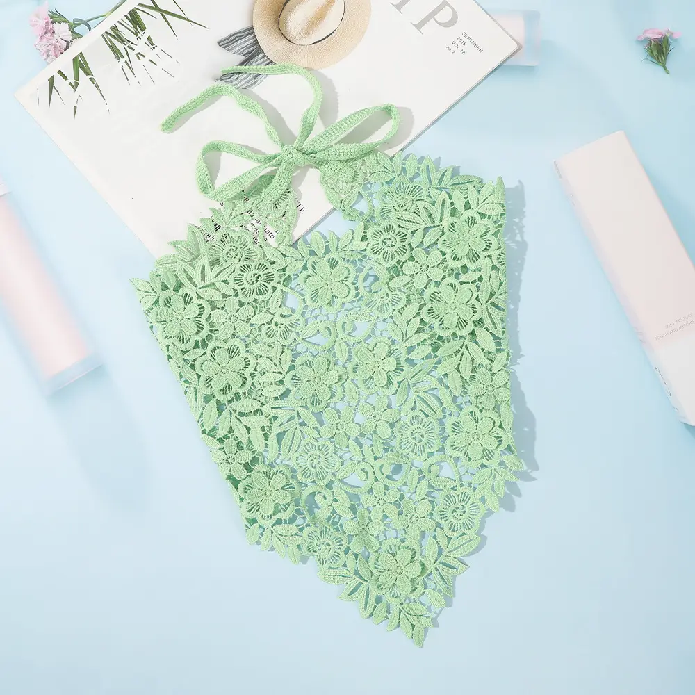 Black Lace Heart Scarf for Girls — feature 20