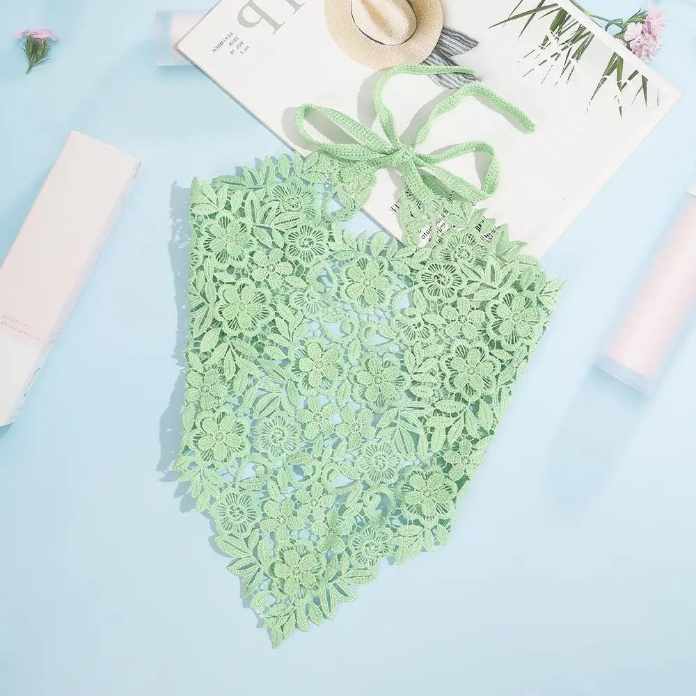 Black Lace Heart Scarf for Girls