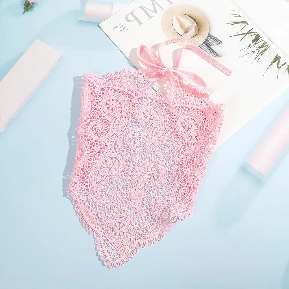 Black Lace Heart Scarf for Girls