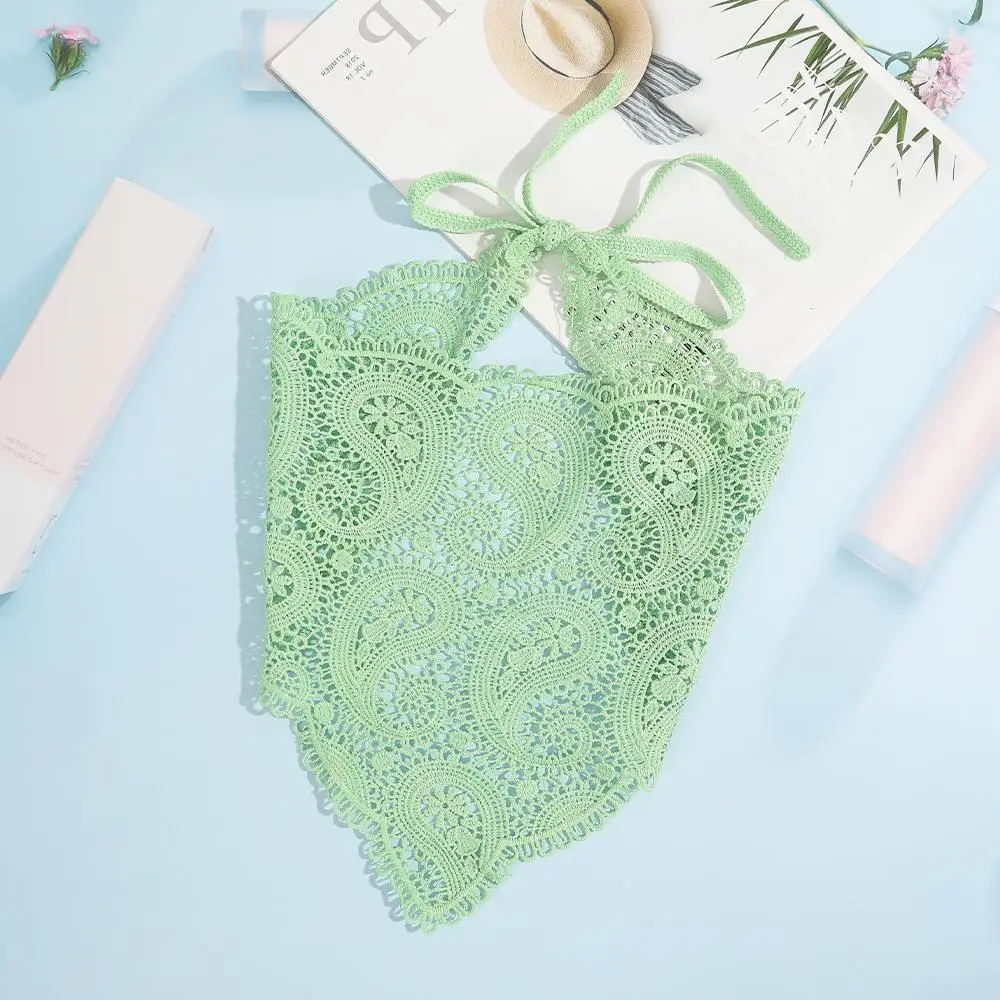 Black Lace Heart Scarf for Girls
