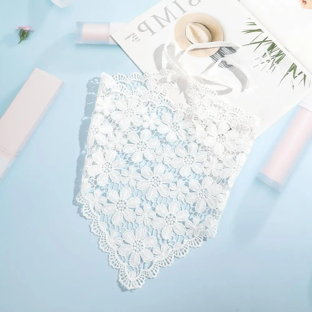Black Lace Heart Scarf for Girls