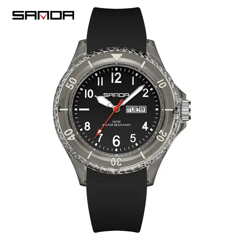Sanda Waterproof Student Watch for Men Women - Image 3