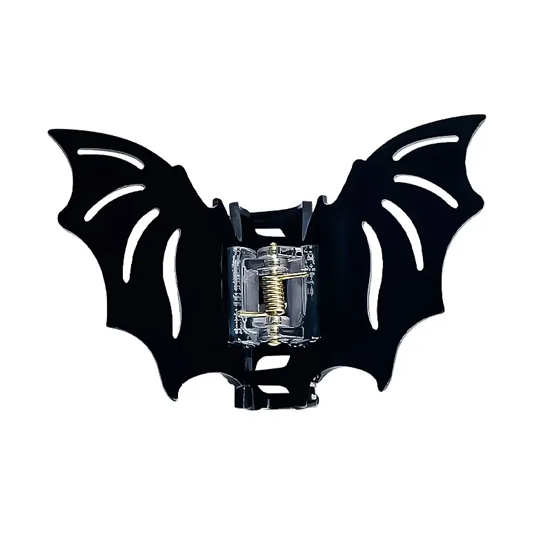 Halloween Bat Hair Clips Red Green Green Acetate - Image 9