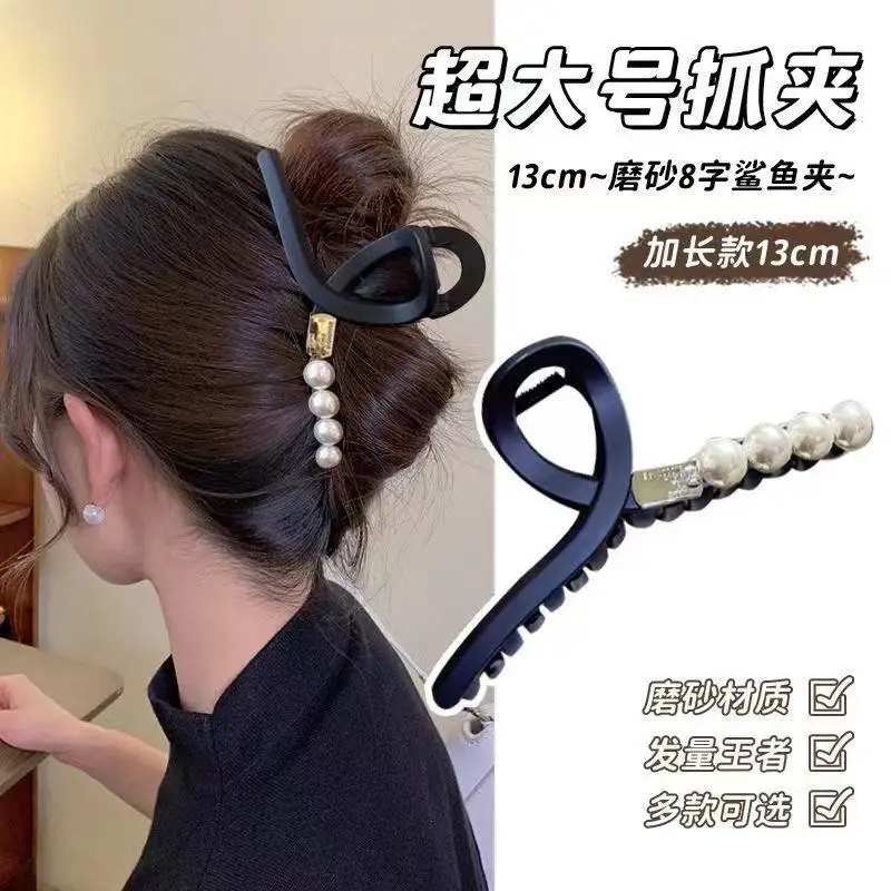 Vintage Korean Matte Hair Clip for Women Large Claw Back - Image 4