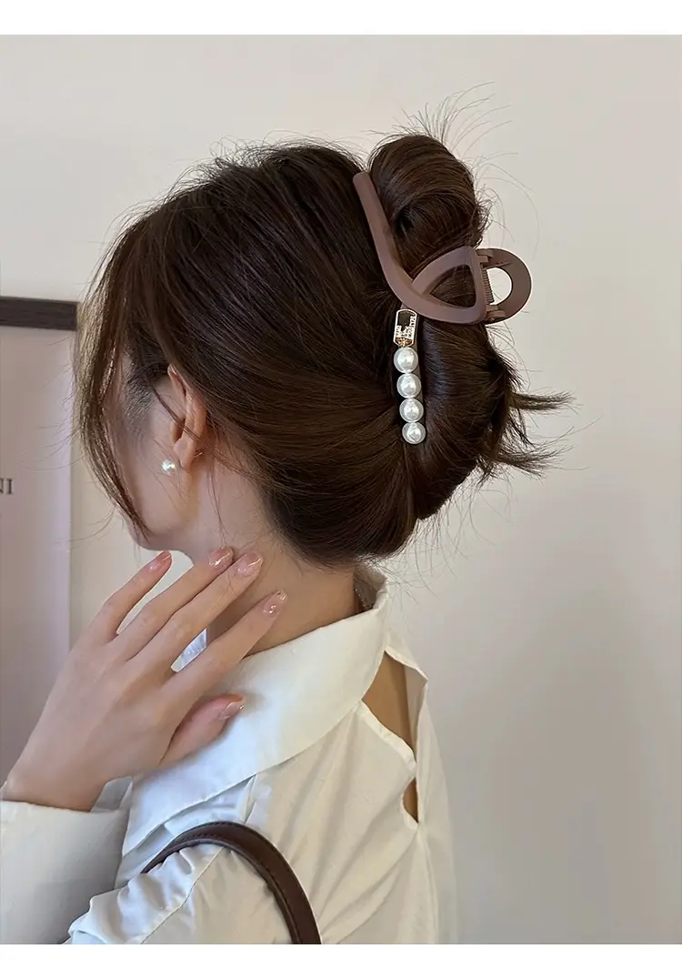 Vintage Korean Matte Hair Clip for Women Large Claw Back — feature 11