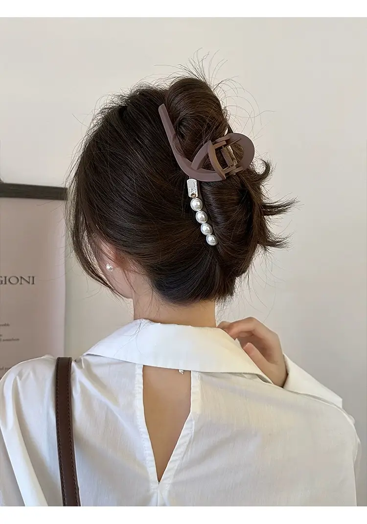Vintage Korean Matte Hair Clip for Women Large Claw Back — feature 13