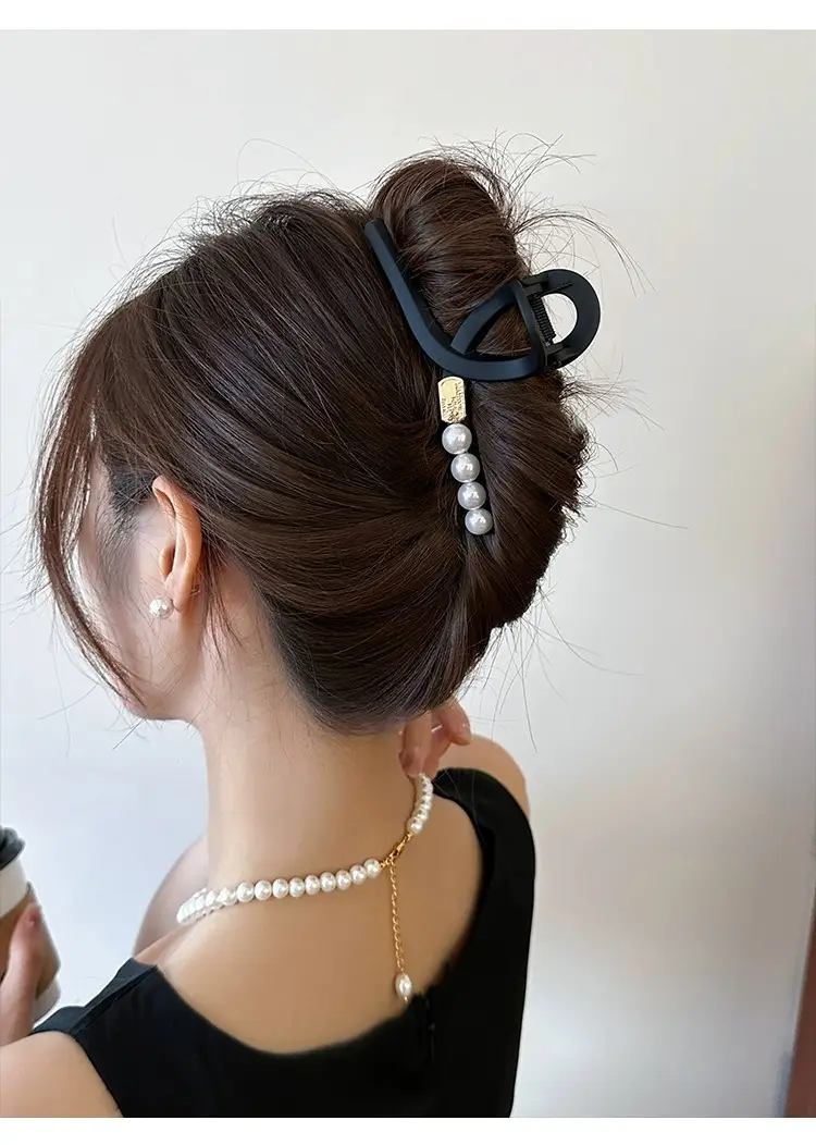 Vintage Korean Matte Hair Clip for Women Large Claw Back — feature 5