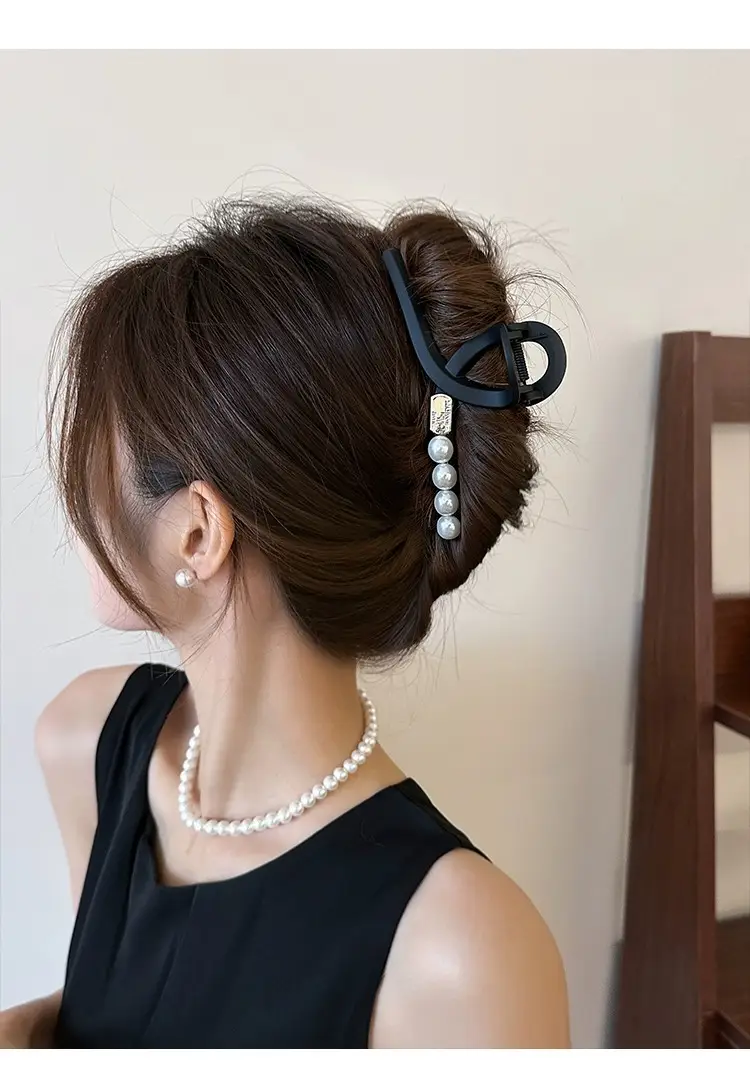 Vintage Korean Matte Hair Clip for Women Large Claw Back — feature 6
