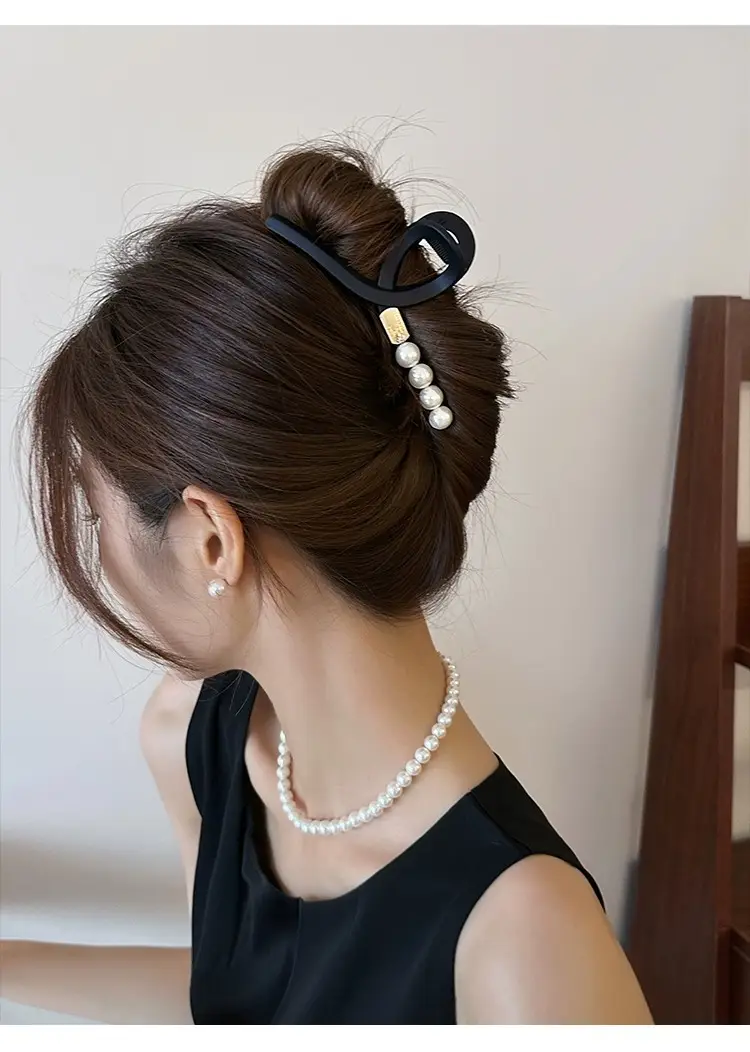 Vintage Korean Matte Hair Clip for Women Large Claw Back — feature 7