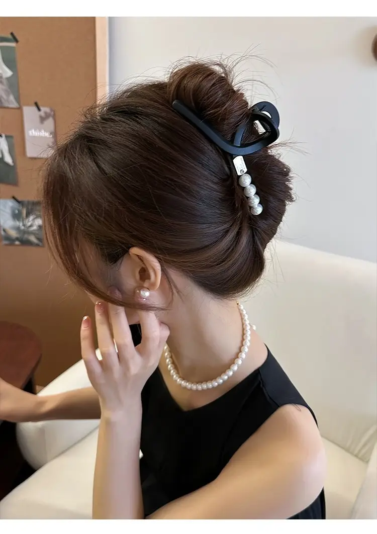 Vintage Korean Matte Hair Clip for Women Large Claw Back — feature 8
