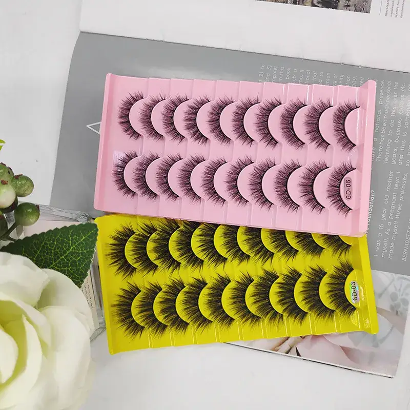 3D False Eyelashes Thick European American Mixed Set — feature 3