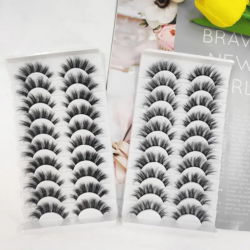 3D False Eyelashes Thick European American Mixed Set — feature 9