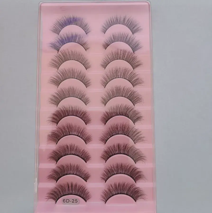3D False Eyelashes Thick European American Mixed Set - Image 9