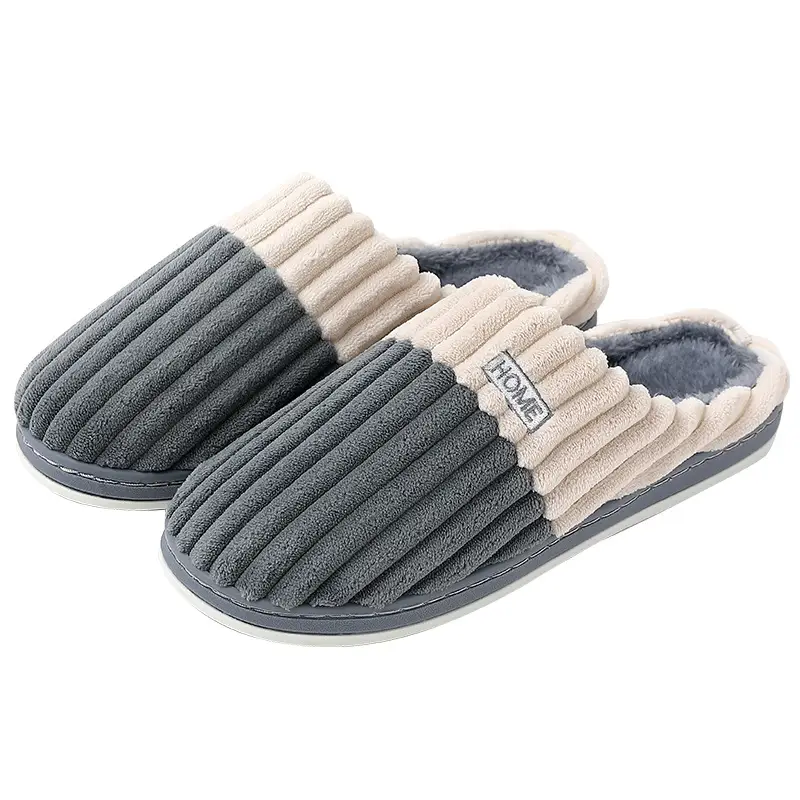 Large Size Winter Slippers for Men, Casual Soft-Soled Cotton Slippers for Men, Winter Non-Slip Indoor Warm Cotton Slippers for Women, Winter - Image 8