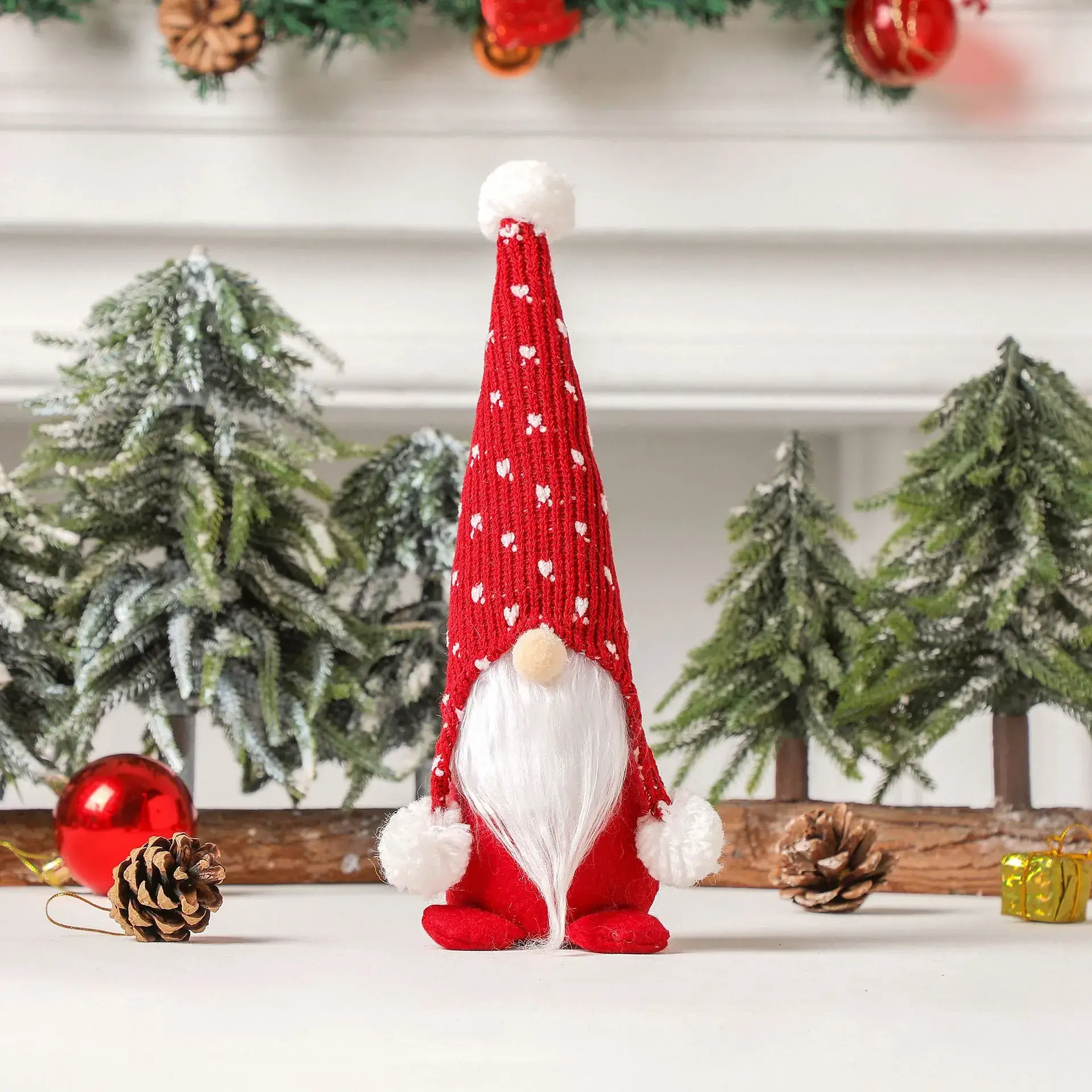 Nordic Christmas Gnome Hats Set of 6 - Image 9