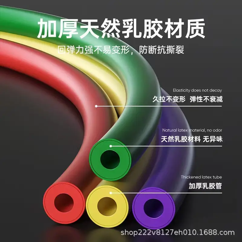 D Buckle carabiner 11-piece set pull rope fitness suit Chinese version carabiner fitness pull rope push rod — feature 2