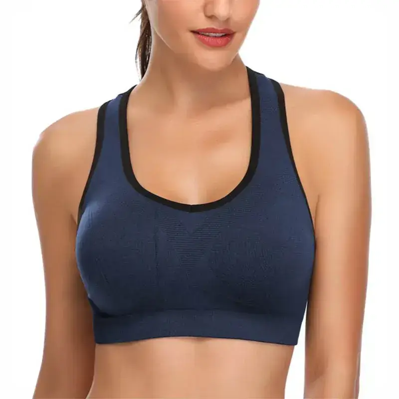 White Push Up Yoga Bra with Black Trim - Image 6