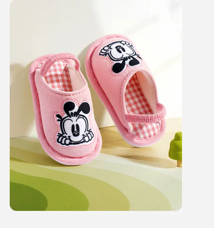 Babdou children's cloth slippers Autumn Spring cotton floor slippers not cool feet 1-5 years old not falling off shoes — feature 12