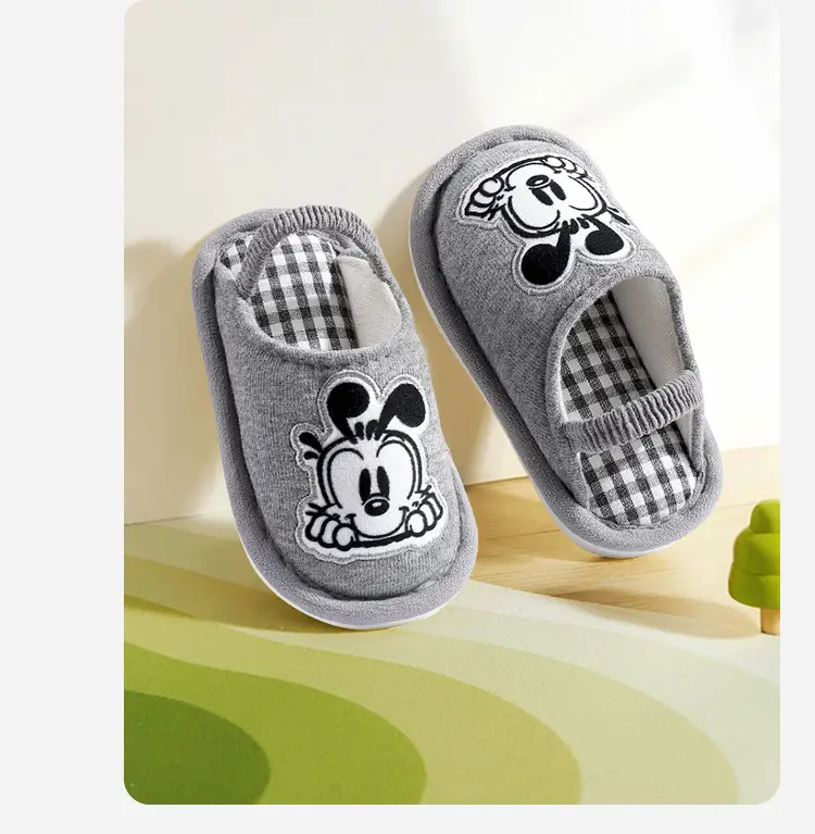Babdou children's cloth slippers Autumn Spring cotton floor slippers not cool feet 1-5 years old not falling off shoes — feature 13