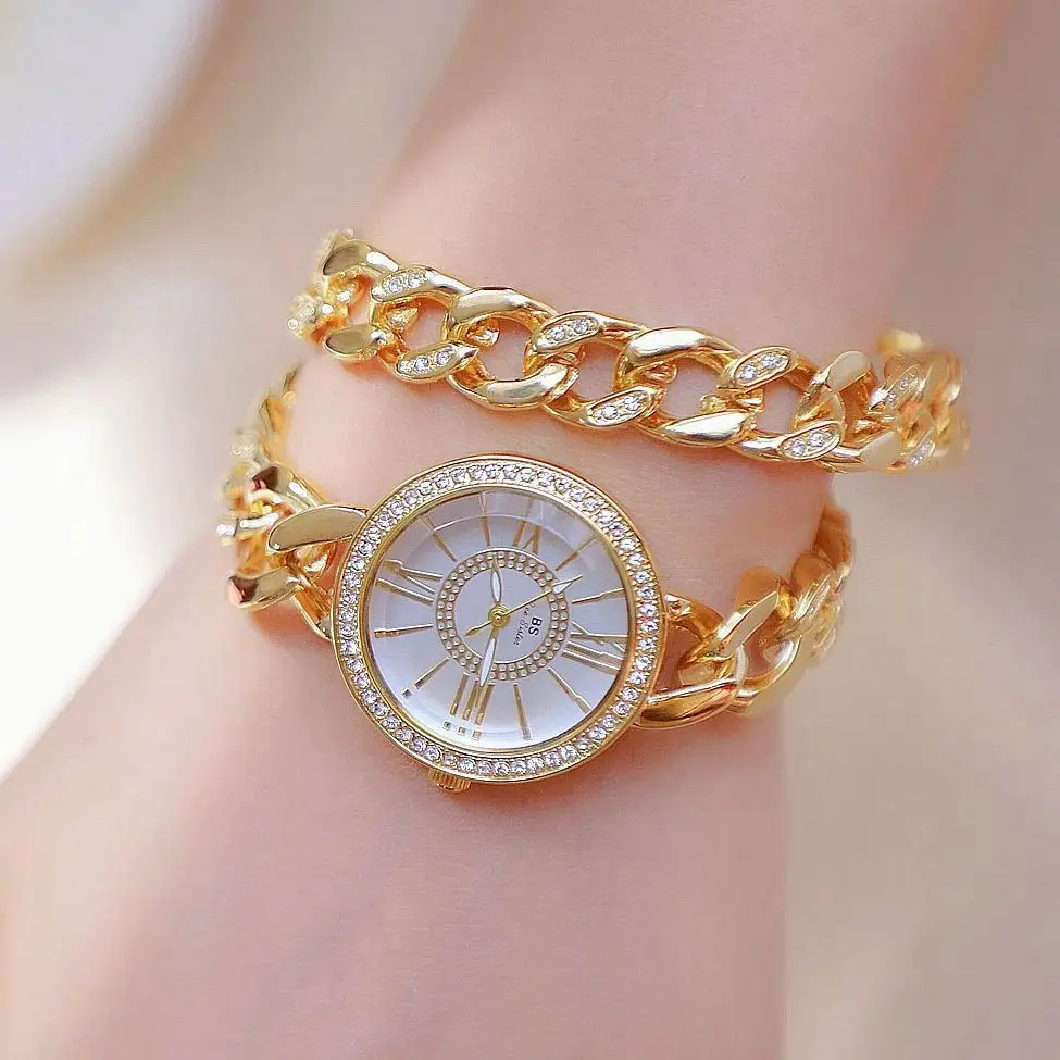 Roses Gold Chain Watch for Women Roman Dial — feature 1