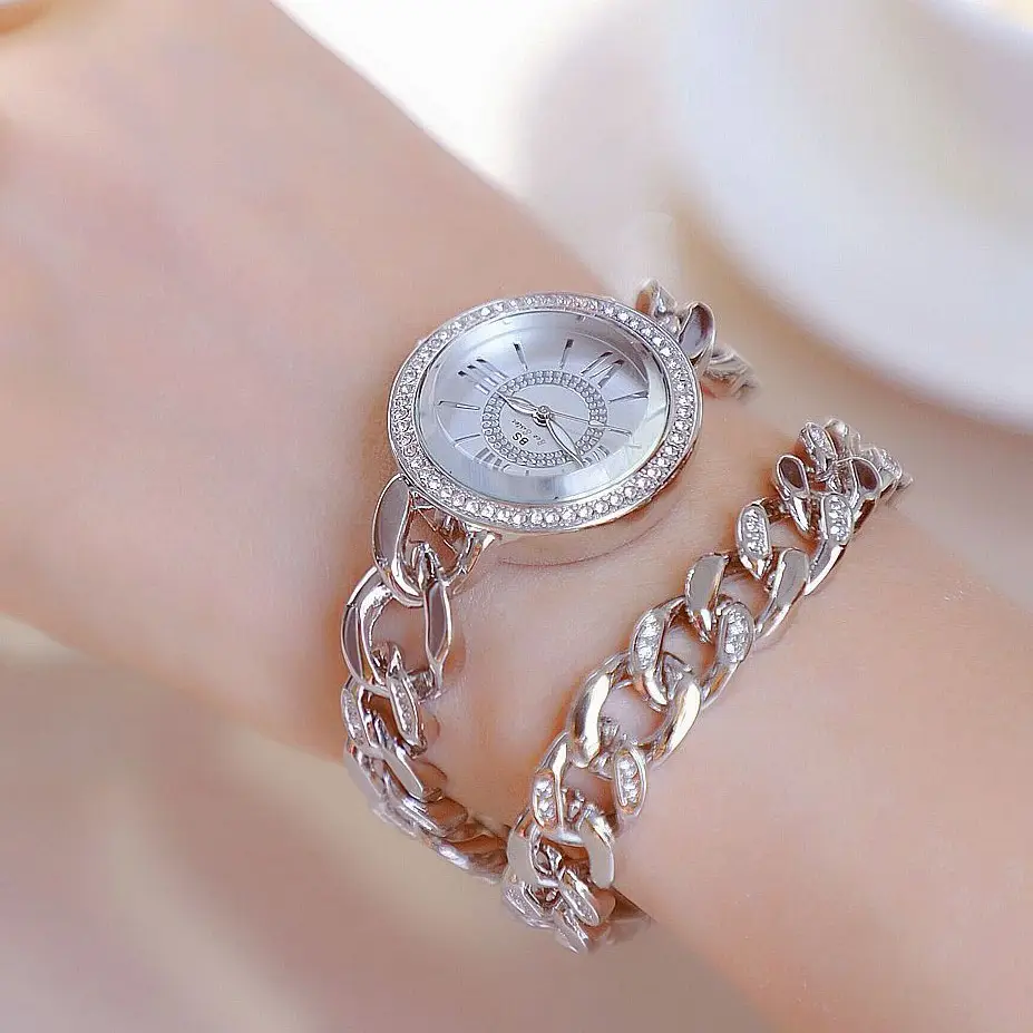 Roses Gold Chain Watch for Women Roman Dial — feature 5