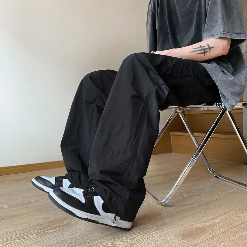 Men's Waterproof Paratrooper Pants Wide Leg Loose Casual