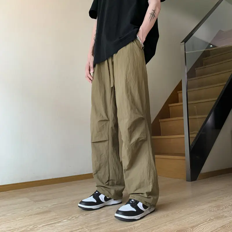 Men's Waterproof Paratrooper Pants Wide Leg Loose Casual — feature 2