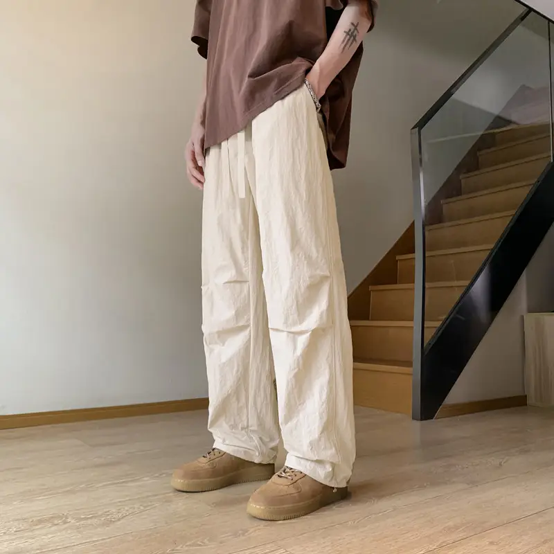 Men's Waterproof Paratrooper Pants Wide Leg Loose Casual