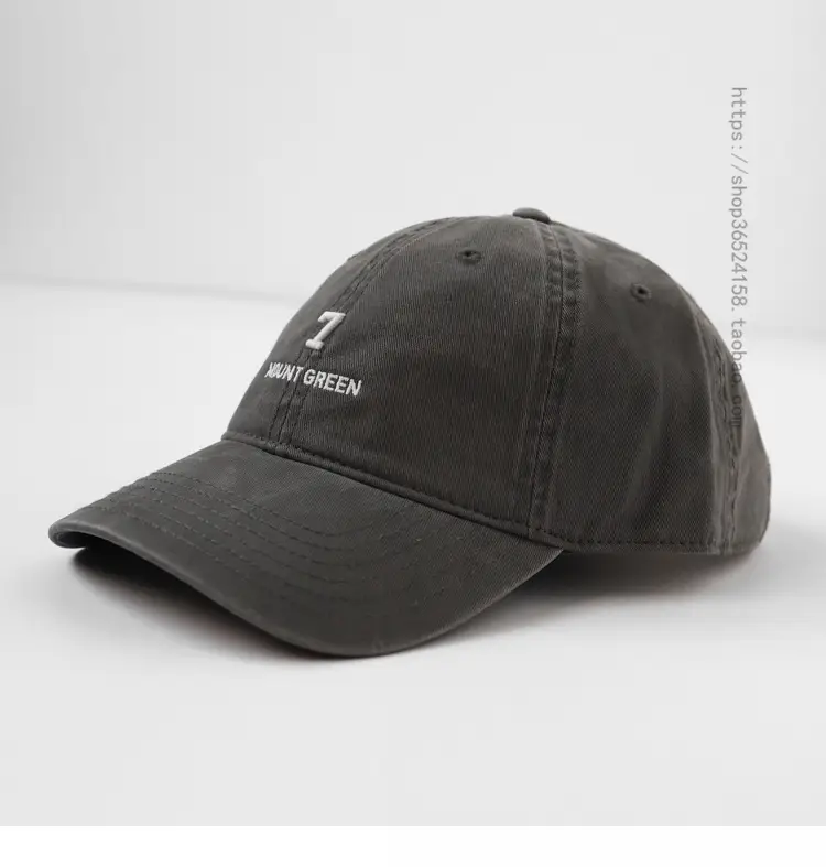 Men's Navy Blue Mount Green Embroidered Cap — feature 10