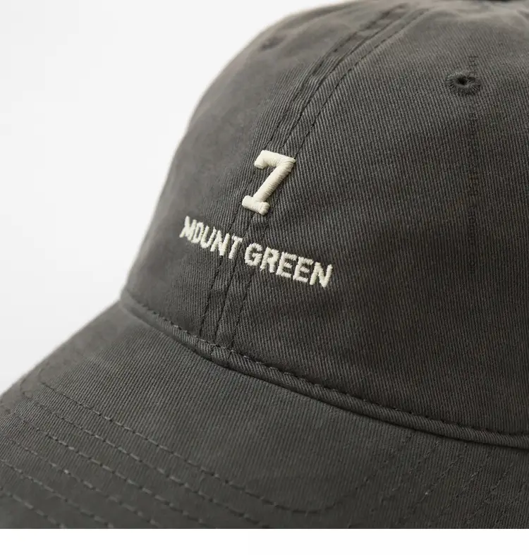 Men's Navy Blue Mount Green Embroidered Cap — feature 11