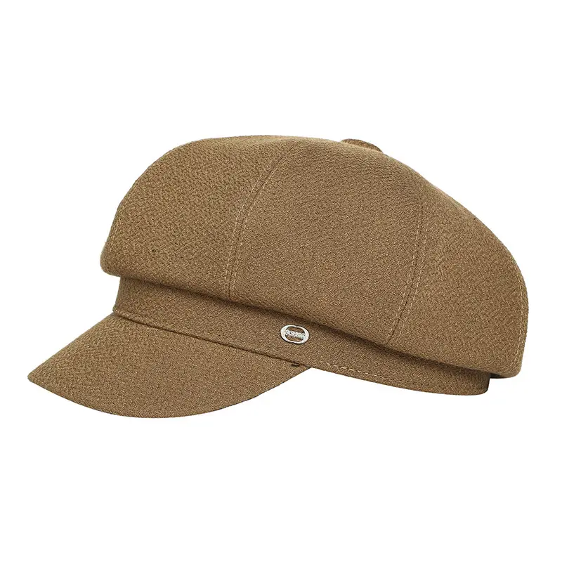 Women Winter Newsboy Cap Black Large - Image 17