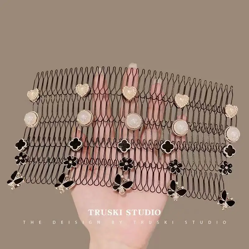 Lala Hair Comb with Flower Decor for Bangs & Updo - Image 17