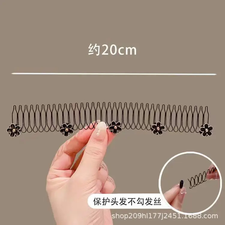 Lala Hair Comb with Flower Decor for Bangs & Updo - Image 10
