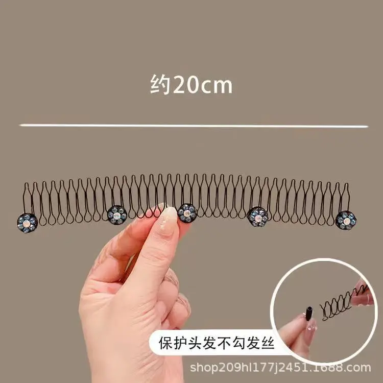Lala Hair Comb with Flower Decor for Bangs & Updo - Image 12